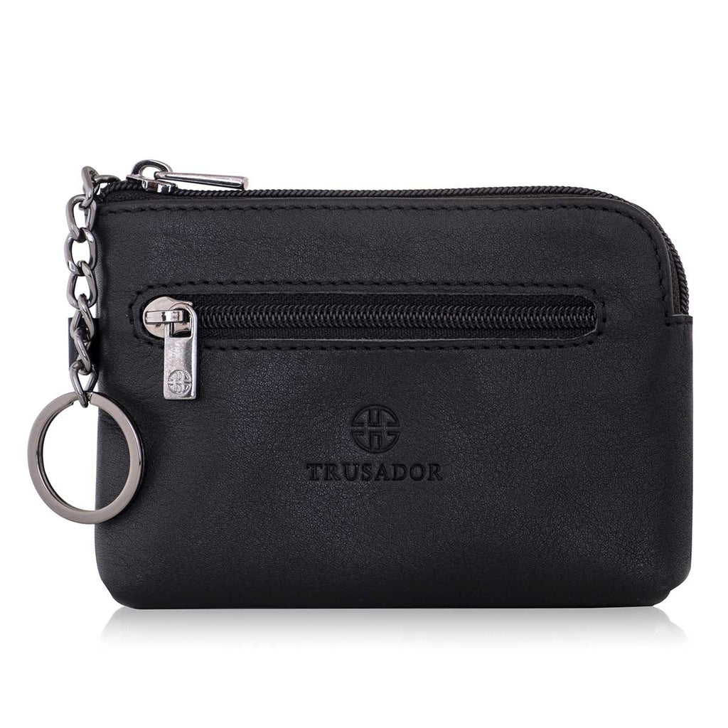 Milano Leather Wallet Pouch Purse Zipper Change Bag
