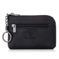 Milano Leather Wallet Pouch Purse Zipper Change Bag