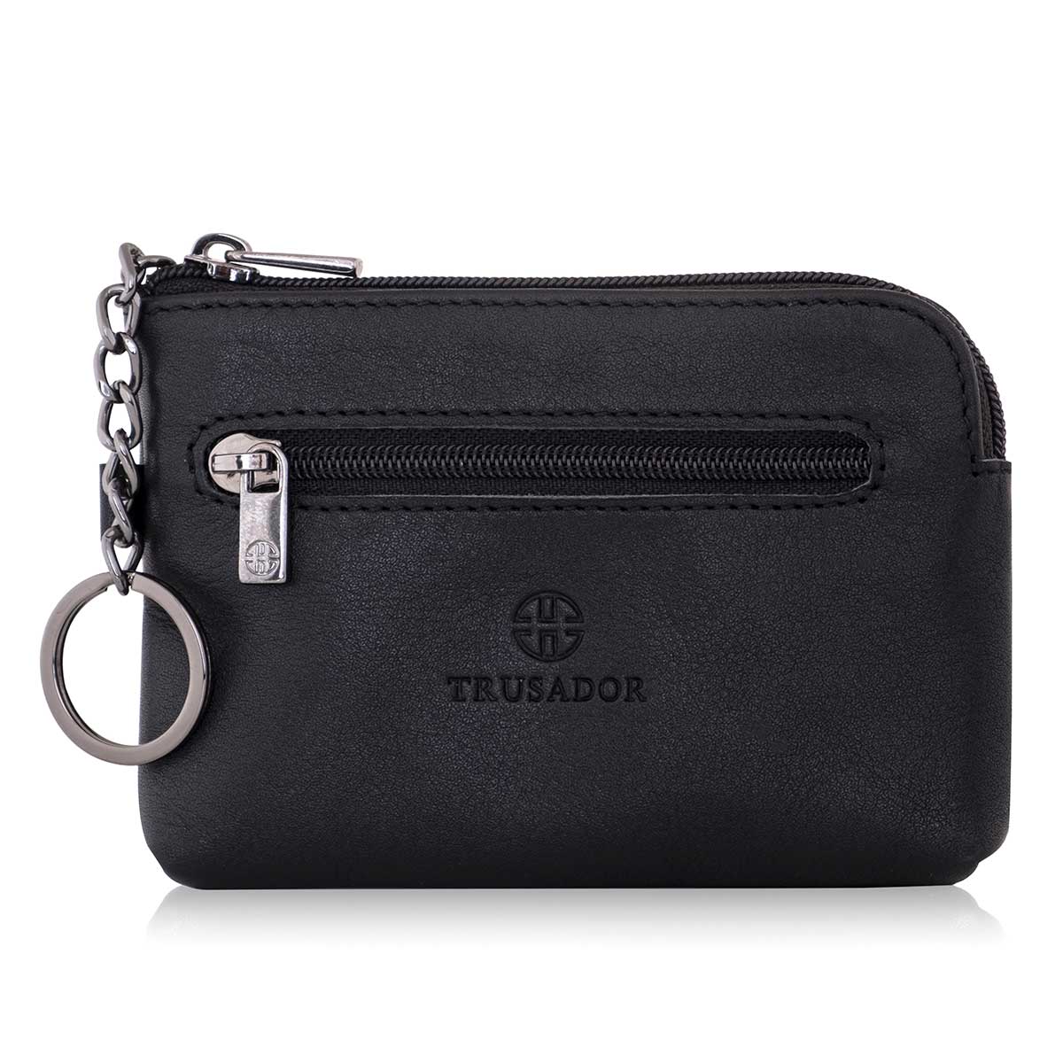 Milano Leather Wallet Pouch Purse Zipper Change Bag