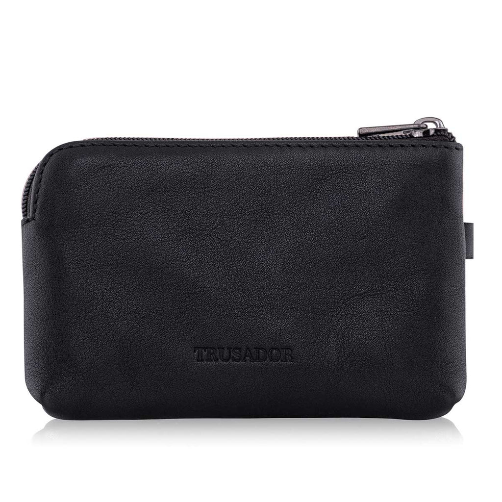 Milano Leather Wallet Pouch Purse Zipper Change Bag