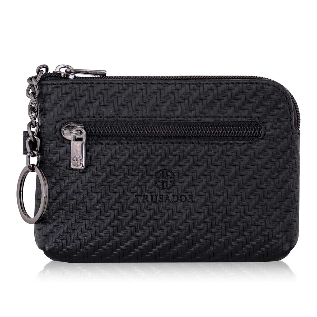 Milano Leather Wallet Pouch Purse Zipper Change Bag