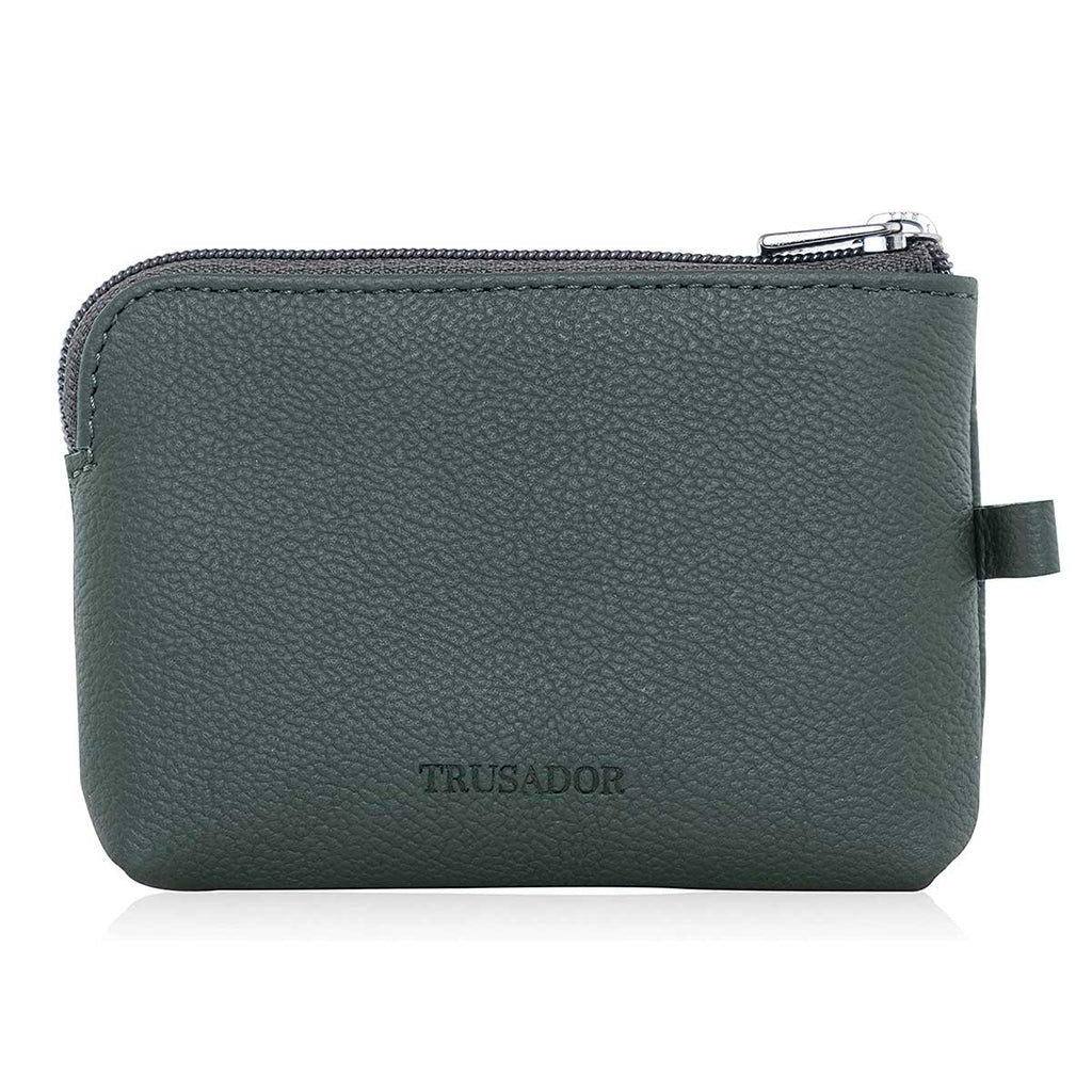 Milano Leather Wallet Pouch Purse Zipper Change Bag