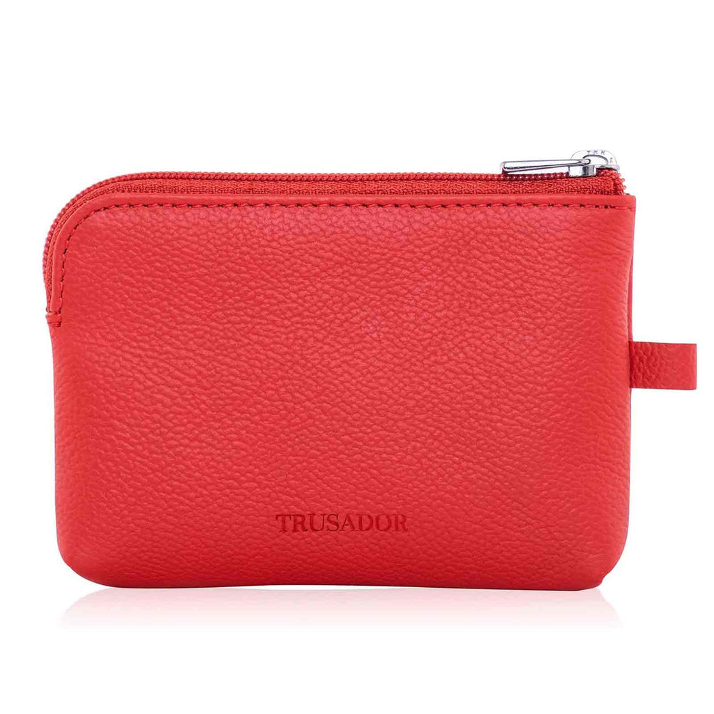 Milano Leather Wallet Pouch Purse Zipper Change Bag