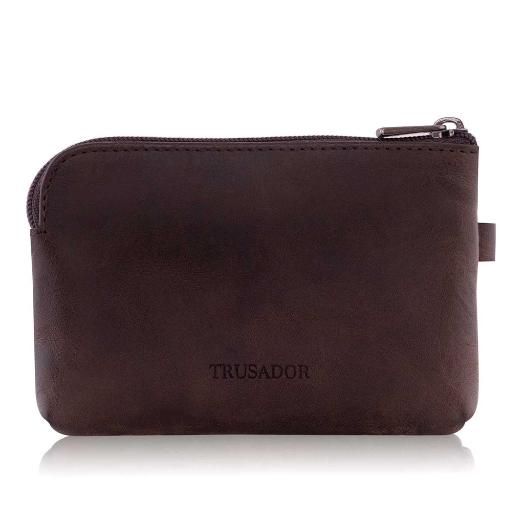 Milano Leather Wallet Pouch Purse Zipper Change Bag
