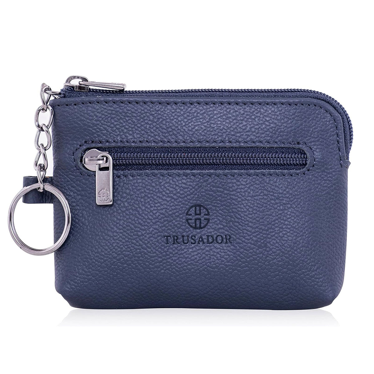 Milano Leather Wallet Pouch Purse Zipper Change Bag